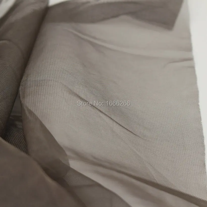 BLOCK EMF 100% Silver Fiber Mesh Transparency Fabric Used For Hometextile