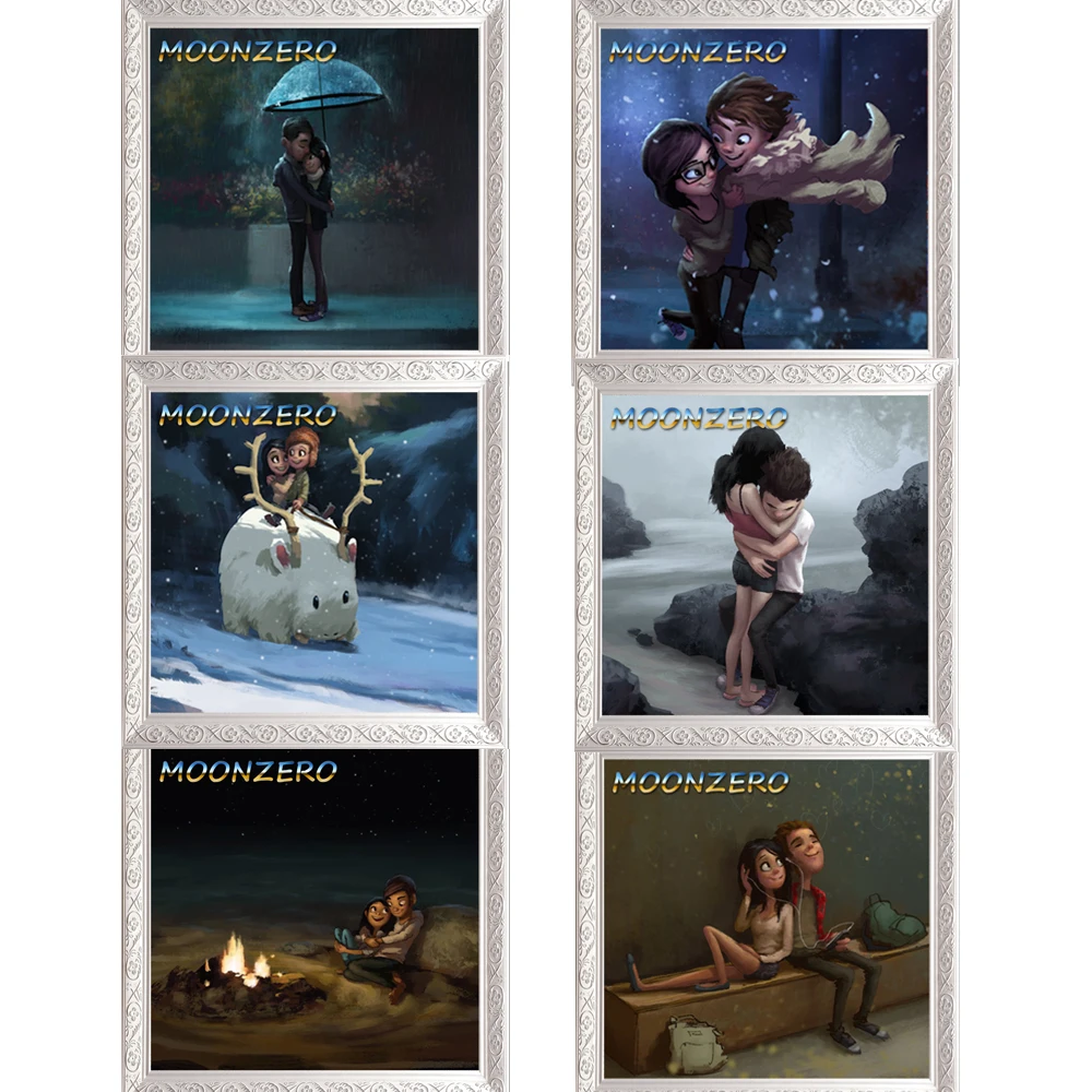 Moonzero, новинка, 5D алмазная вышивка, наборы для вышивки крестиком, картина для рукоделия, алмазная живопись, День Святого Валентина, мермори, подарок