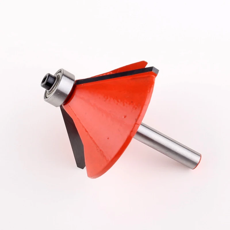 1PC 1/4" Shank 45 Degree Chamfer Edge Forming Router Bit woodworking cutter woodworking bits - Chwjw