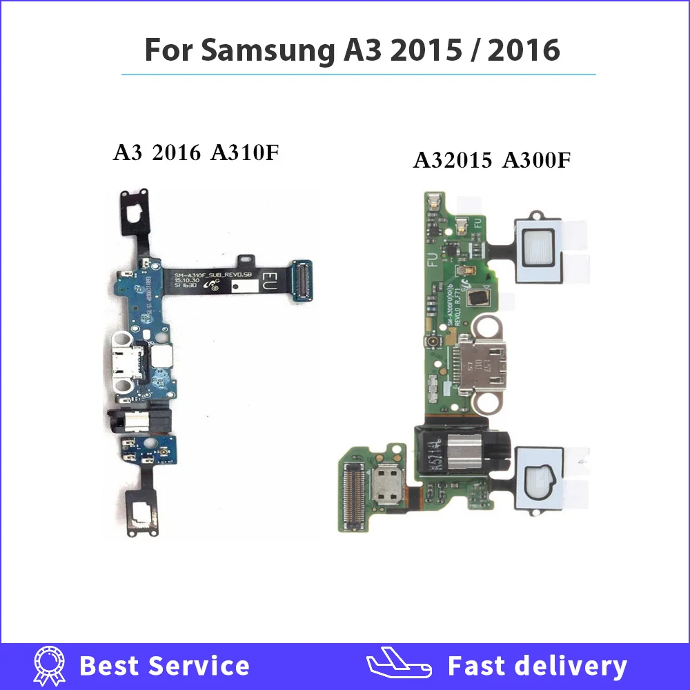 New Charging Connector For Samsung galaxy A3 2015 2016 A310F A300F Charger USB Dock Port Flex Cable Replacement Parts For A3