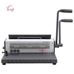 Manual Wire binding machine 34 Holes Metal Spiral Wire Spool Binding Machine A4 Binder Puncher machine 1pc