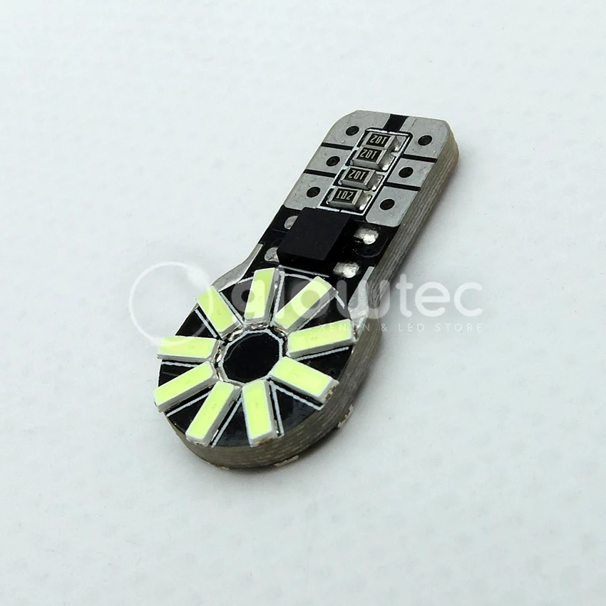 WHOLESALE 10pcs T10 W5W led canbus 194 168 3014 t10 18SMD Canbus No Error Car Auto LED Bulb Indicator Light Lamp GLOWTEC