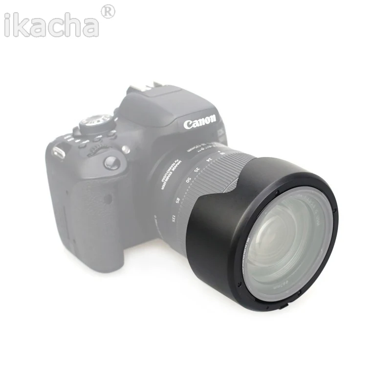 Capuz de lente de câmera cabeça 67mm ew73d pétala baynet capuz de lente para canon 80d 60d 70d 760d partes 18-135mm f/1998-2019 é usm