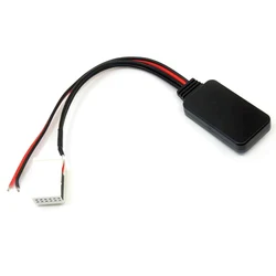 Escrivaninha módulo bluetooth sem fio, 12 pinos de entrada de áudio adaptador de cabo aux para audi a3 tt a4 s4 a6 a8 a8l 2006-2011 cd com seis discos