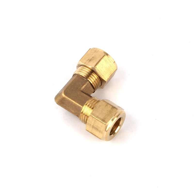 15pcs Inner Diameter 9.5mm 90 Degree Elbow High Pressure Hose Joint Green Thumb Brass Elbow Connector for Spray System