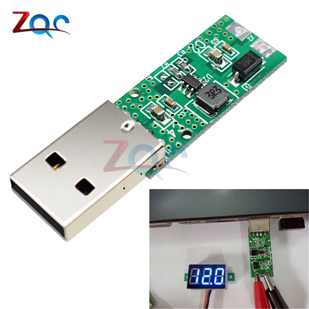 DC-DC 5V to 12V 5W USB Step Up Power Supply Module Boost Converter Voltage Board 4.2V-5.2V