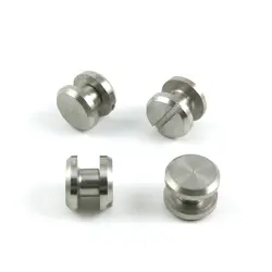 20 Set 8*3mm In Acciaio Inox 304 Rivetto Chicago Vite per il Mestiere Del Cuoio Testa Piatta