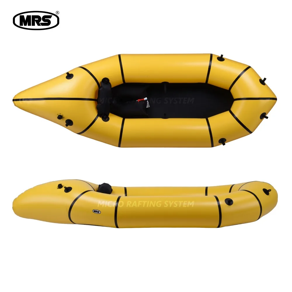 [MRS][Ponto]Micro rafting systems yellow ultra-light inflatable packraft Kayak boat for fishing go hiking