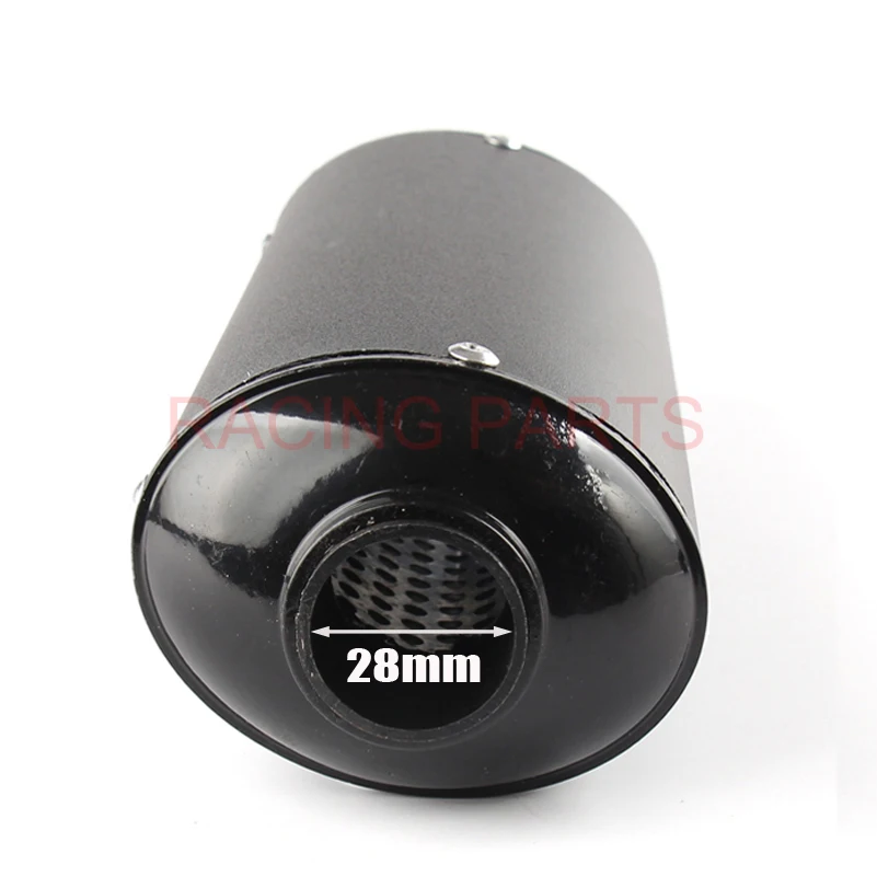 38mm 28mm Motorcycle Exhaust Muffler Tip Pipe for 125 150 160cc Dirt Pit Bike ATV black Grey Kayo BSE