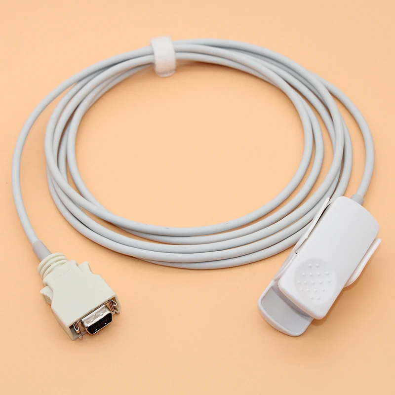 For Maisimo/CAS/IVY/Datex-Ohmeda/Datascope/Critikon/Colin,14pin no chip Spo2 sensor cable for adult/pediatric/child/Neonate/vet.