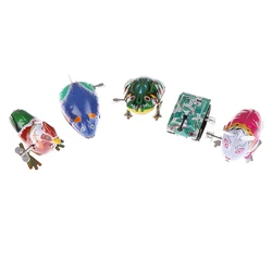 Classic Toy Tin Wind Up Clockwork Toys Jumping Iron Frog Rabbit Cock Toy New Action Figures Toy For Children Kids