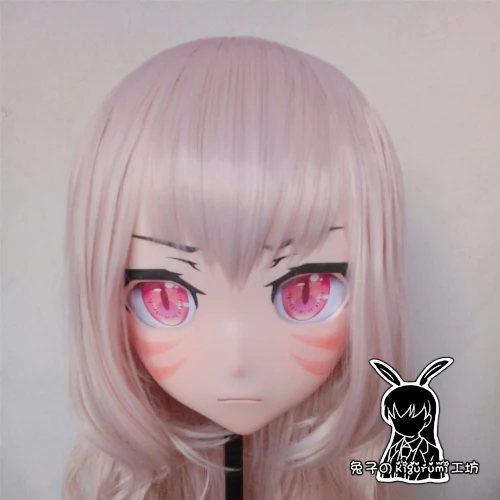 

(KM521)Top Quality Handmade Female Resin Cosplay Japanese Role Play Kigurumi Mask Crossdresser Doll Transgender Mask