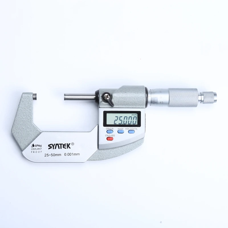 0.001mm IP65 Waterproof Digital Micrometer 25-50mm Electrical Outside Micrometers Caliper Thickness Gauge Meter Micrometro Tools