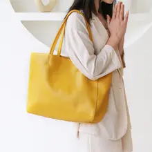 Luxury Genuine Leather Tote Bag #5