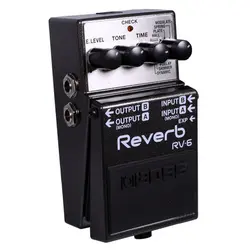 Boss Audio RV-6 Digital Reverb Pedal with 8 Reverb Modes, Expression Pedal Input, and Mono or Stereo Operation *Free Pedal Case