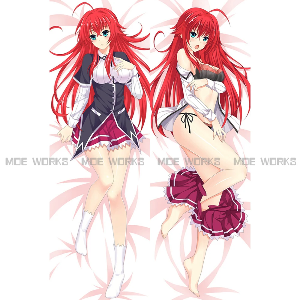 Original Design High School DxD Rias Gremory Decorative Hugging Body Pillow Cover Case Double-sided