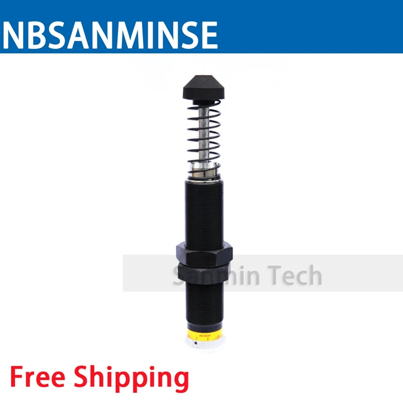 NBSANMINSE AD Adjustable Shock Absorber without Cap / With Cap for Pneumatic Hydraulic Application