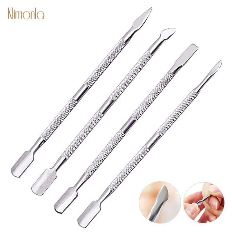 

1pcs Stainless Steel Nail Dead Skin Push Double Head Nail Trimmer Cuticle Pusher UV Gel Nail Polish Manicure Care Tools