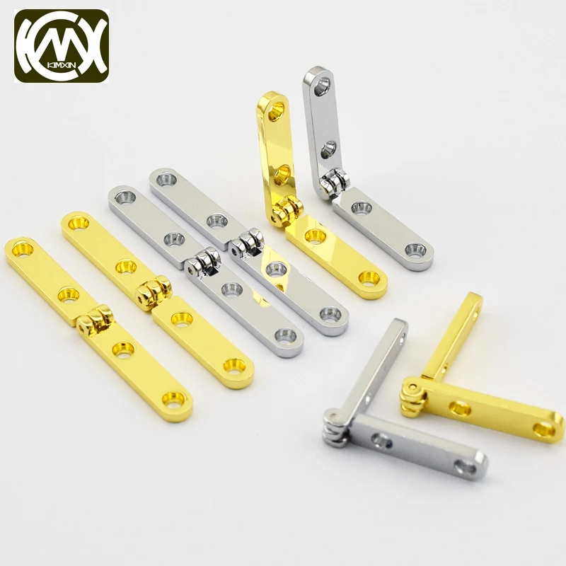 10pcs 54*6mm KIMXIN sales High quality 180degree Flat open hinges for jewlerycase Woodenbox zinc alloy hinge With screw W-322