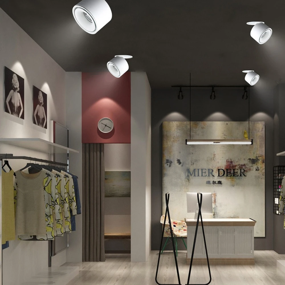 Mini Embedded LED Downlight Recessed Ceiling lamp 5W 7W 10W 360 degree rotation LED Ceiling Lamp Spot Light Downlight AC85-265V