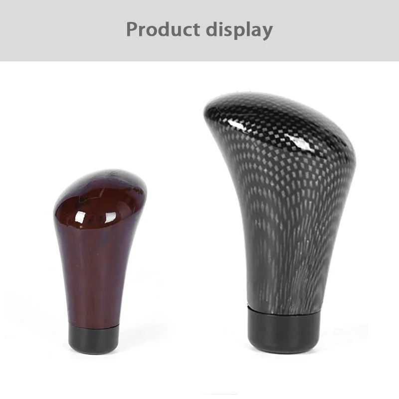 OVERE NEW 1PC Carbon Fiber Car Gear Knob Shift Lever Cover For Hyundai Solaris creta IX25 Suzuki Swift SX4 Lada Vesta Granta