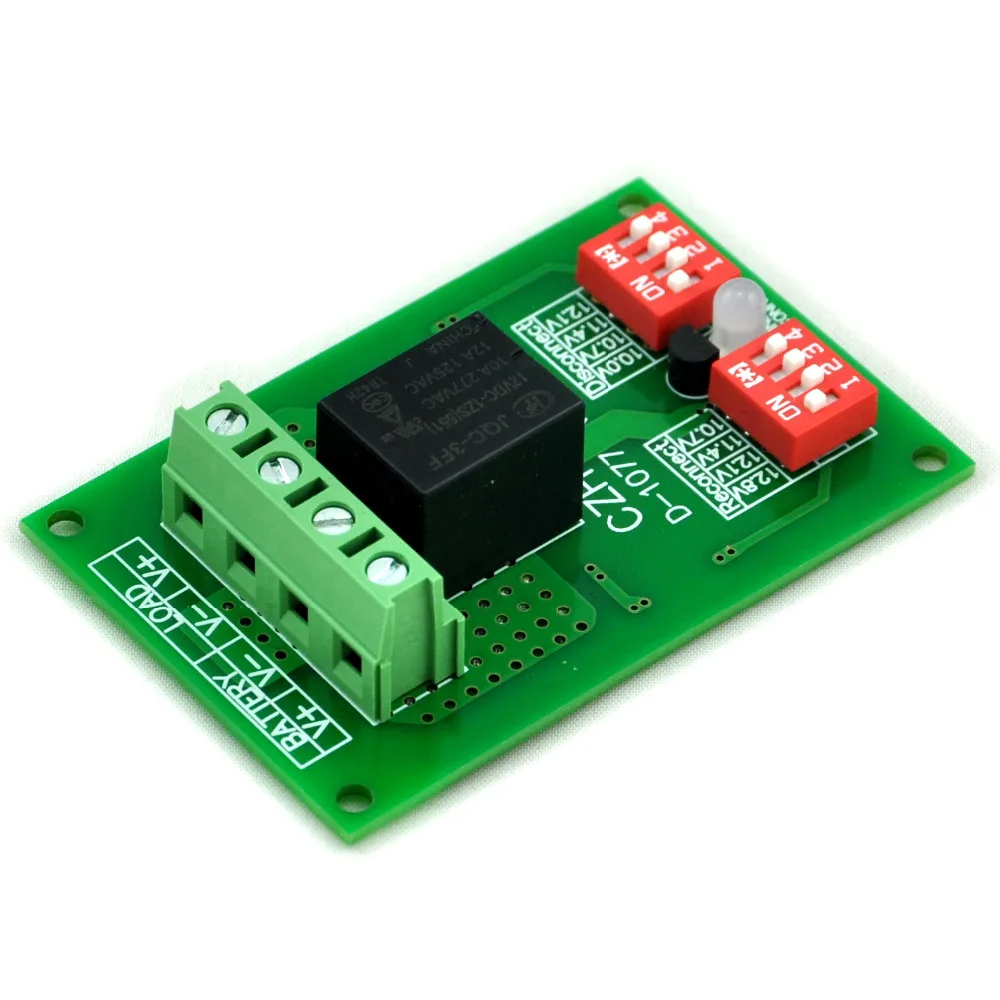 Electronics-Salon Low Voltage Disconnect Module LVD, 12V 10A, Protect/Prolong Battery Life.