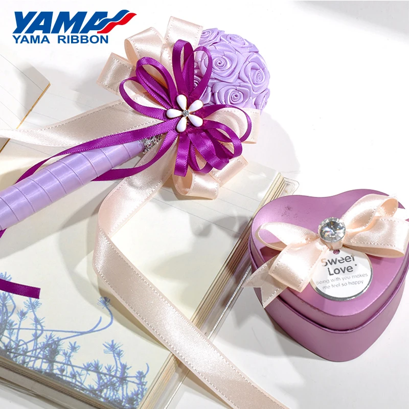 YAMA-Taffeta Edge Ribbon, Fancy Ribbons, DIY Gifts Crafts, Webbing, Handmade, 9, 16, 22, 38mm, 1/4, 3/8, 5/8, 7/8, 1.5 inch, 100