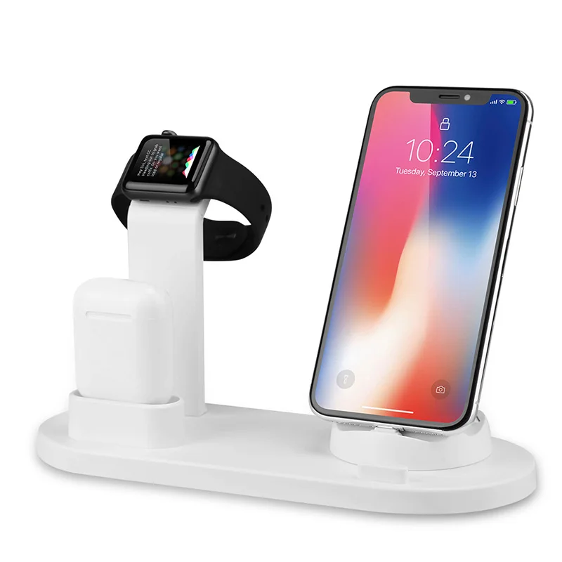 

3 in 1 Cell Phone Charger station for Apple Watch Stand, Charging Phone,Headset,compatible for iphone/micro/Type-C