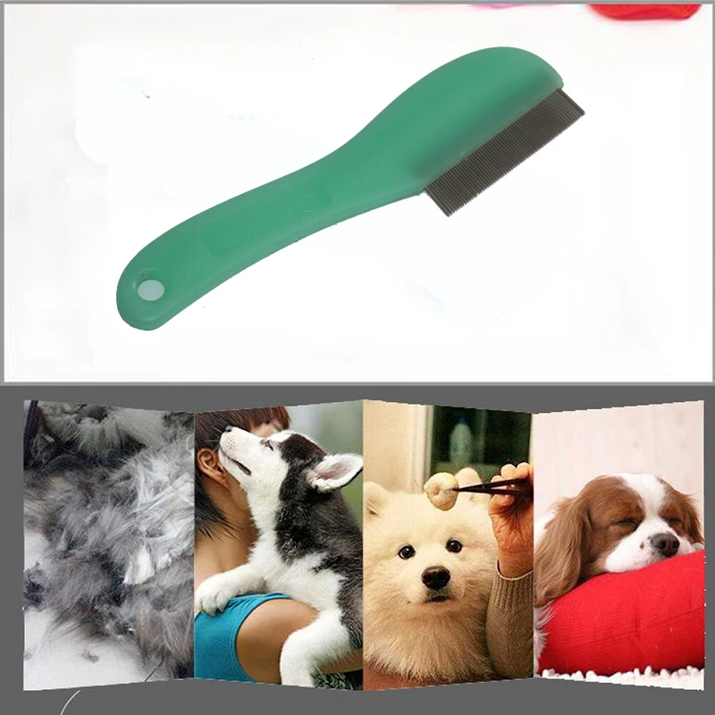 2pcs/set 9cm Best Stainless Pin Pet Dog Cat Hair Removal Shedding Grooming Brush Comb Tool Product For Short And Long Hair