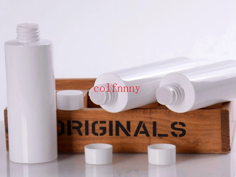 Fast Shipping 120ml 160ml 200ml white/Aluminum cap bottle, bath foam liquid shampoo emulsion bottle