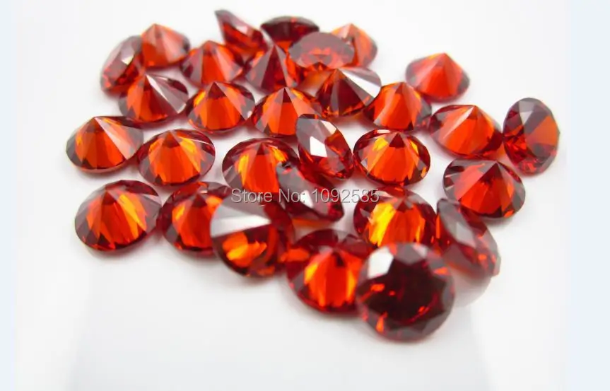 

Wholesale 1000 pcs/lot 3.0 mm Cubic Zirconia red round perfect cut CZ stone high temperature resistance