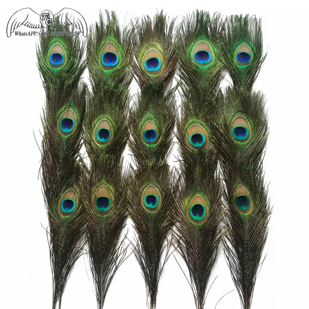 50pcs/LotTop Quality Peacock Feather 25-70CM Beautiful Natural Peacock Eye Feather DIY Jewelry Decorative Deco Accessories Plume