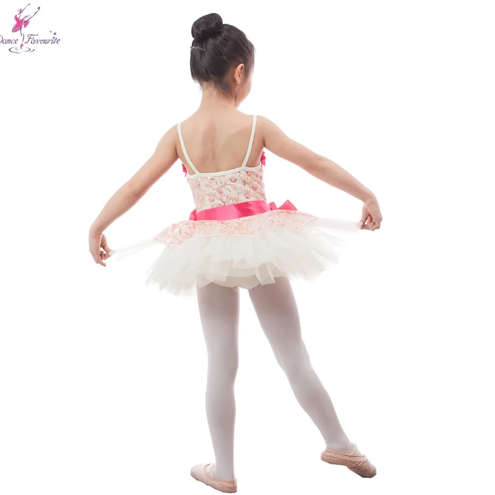 16058 gestickte Blumen Und Pailletten Messh Top Mit Rose Rot Bogen Ballett Tutu Für Kind Bühne Leistung Dance Kleid