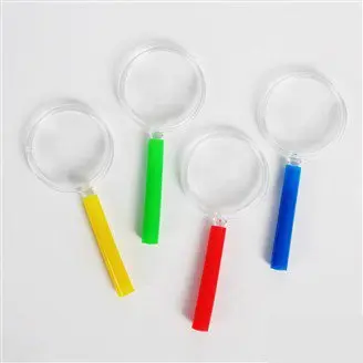 12PCS Plastic magnifiers,Kids magnifiers,Toy for children,4 color,Kindergarten training supplies,4.8x10.5cm,Freeshipping