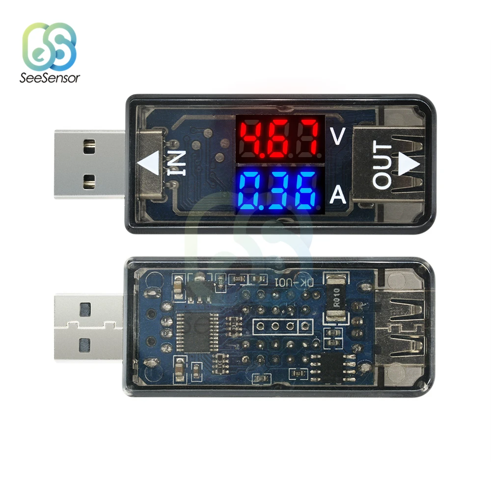 Rilevatore di carica di tensione di corrente USB potenza Mobile tensione di corrente voltmetro amperometro caricatore USB Tester doppio Display digitale