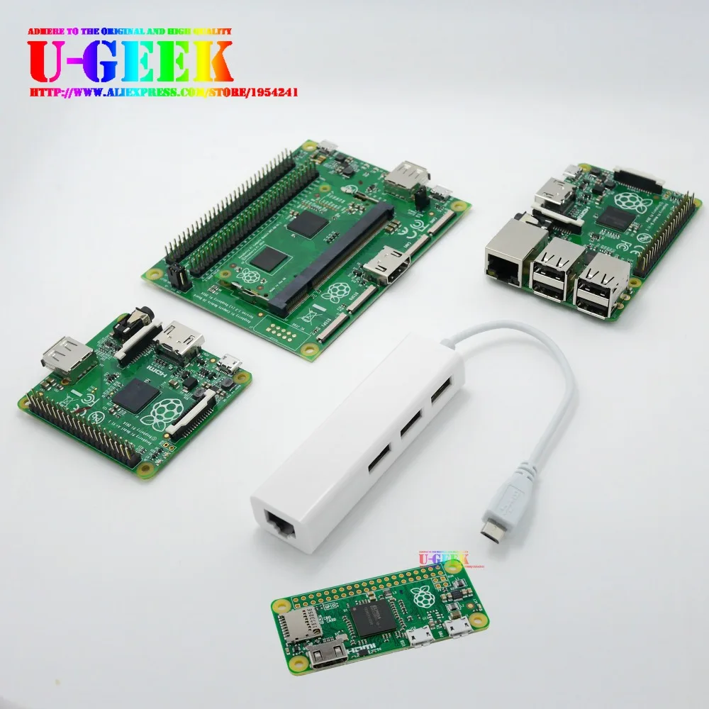 OTG 3 puertos Micro USB Hub 10/100MB RJ45 usb LAN adaptador para Android Mac Raspberry Pi Zero