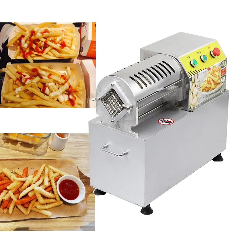 

900W Cutting fries machine electric potato cutting machine cutting fries taro radish sweet potato slitting machine