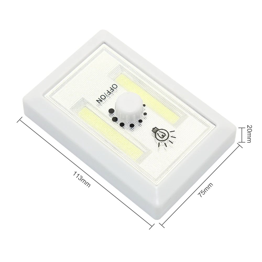 Từ Mới COB LED Dán Tường Đêm Đèn Chạy Bằng Pin Không Dây Đèn Phát Quang Cho Cabine Nhà Để Xe Tủ Quần Áo Nhà Phòng Ngủ