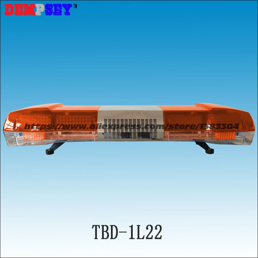 

TBD-1L22 Super Bright LED lightbar/DC12V&24V flashing warning lights/Amber LED light bar/100W siren + 100W speaker