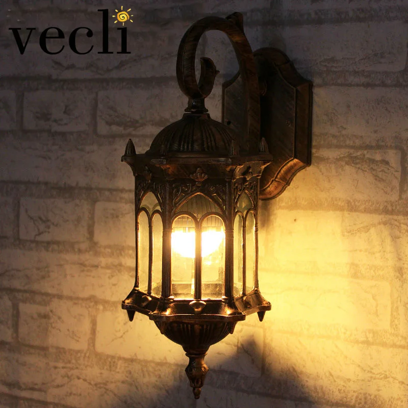 Popular Retro Outdoor Wall Light Favorable Europe Villa Sconce Lamp Waterproof Exterior Garden Doorway Lighting