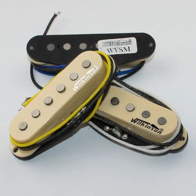 NEW Wilkinson Electric Guitar Humbucker Pickups Three Single Coil Pickups For ST WVS Pale Yellow Made In Korea