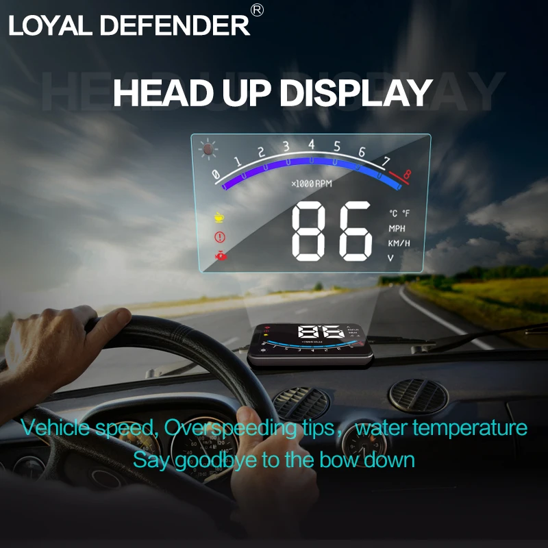 Loyal Defender 2018 car HUD(head up display) A-16 deviece  used in all  model of cars!