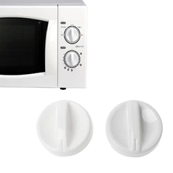 2Pcs Universal Microwave Oven Plastic Spool Rotary Knob Timer Control Switch New