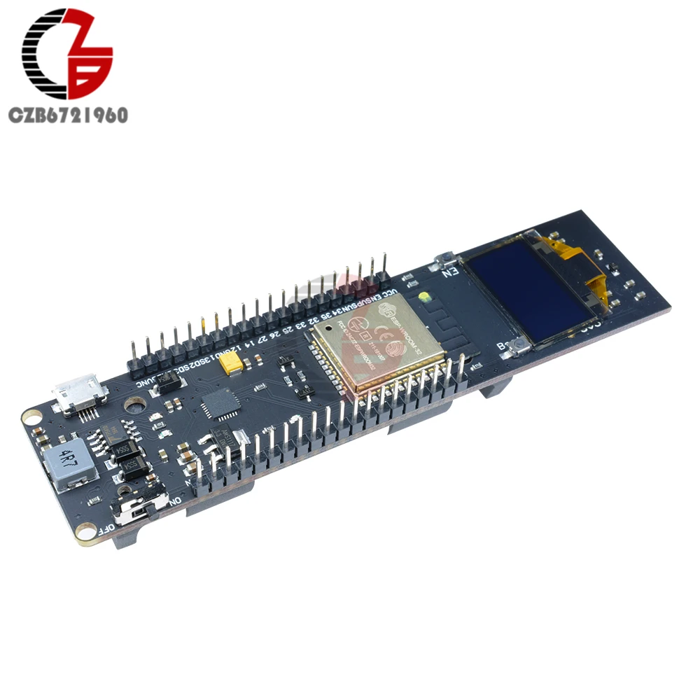 ESP32 0.96 inch OLED Display Digital Wireless Wifi Bluetooth Development Board 18650 Lithium Battery Charging Module ESP-32