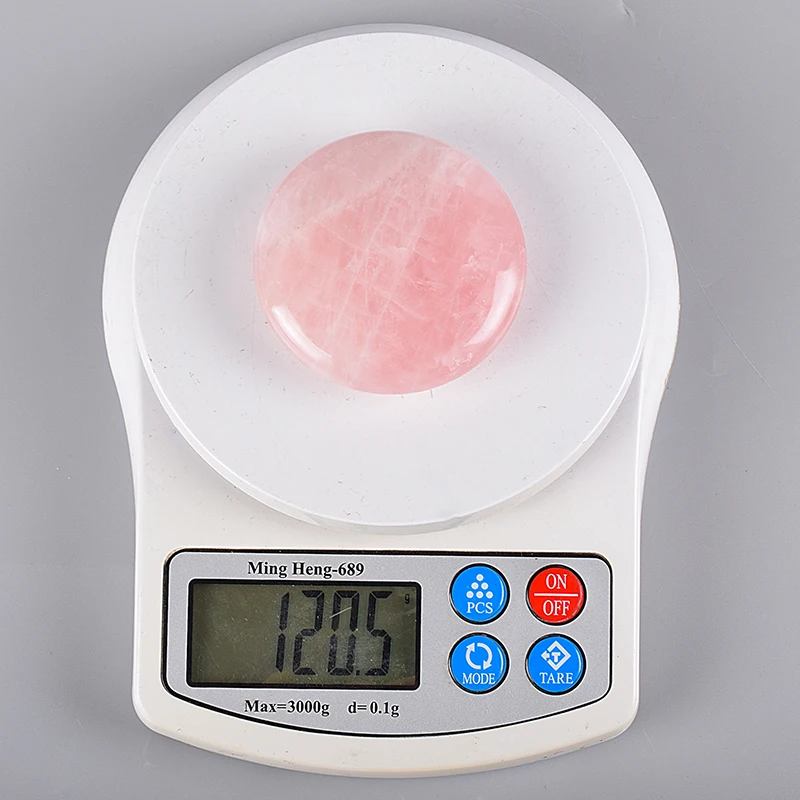 Big Hot Massage Stone Natural Chakra Palm stone Healing SPA Reiki Crystal Rose Quartz Beauty Health Care Energy Stone 60mm