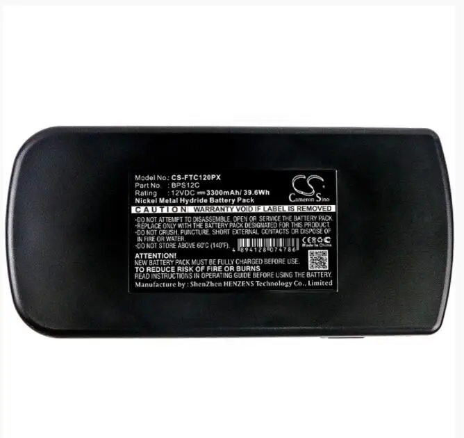 

Cameron Sino 3300mAh battery for FESTOOL 398338 497019 498336 498338 564247 C12 C12LI T12+3 BPS12 BPS12C