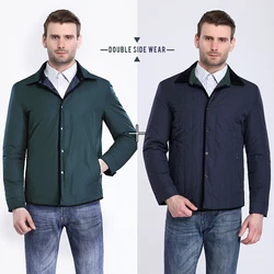 CITY CLASS 2019 New Spring Autumn Man Casual Jacket Business Slim Fit Turn-down Collar Fashion Cotton-padded  3321