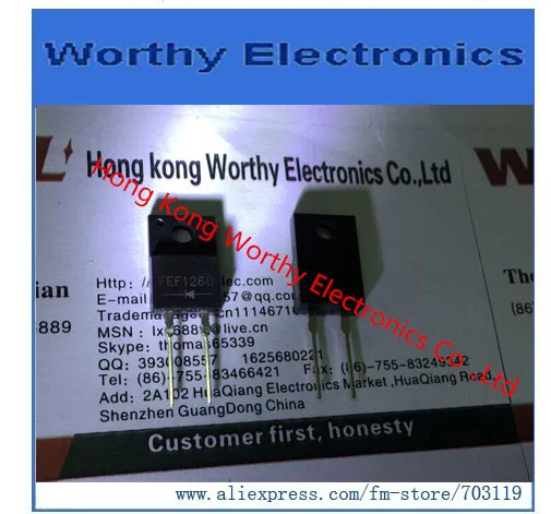 

Free shipping 10PCS/LOT TO-220F FEF1260