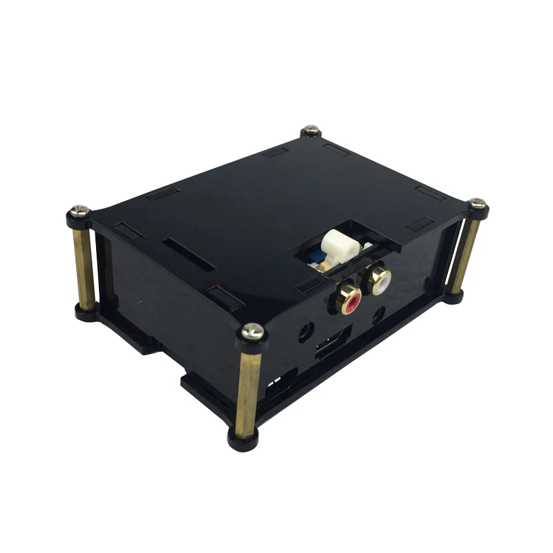 Raspberry Pi Placa De Áudio Analógica Acrílico Caso, HiFi Caixa de Cartão de Som DAC, Shell para Raspberry Pi 3 Modelo B +, 3B, 2B