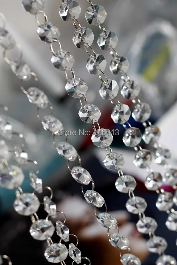 100m/lot, High Quality Garland Diamond Crystal Glass wedding decoration, Home decoration, Christmas decoration, Best Selling